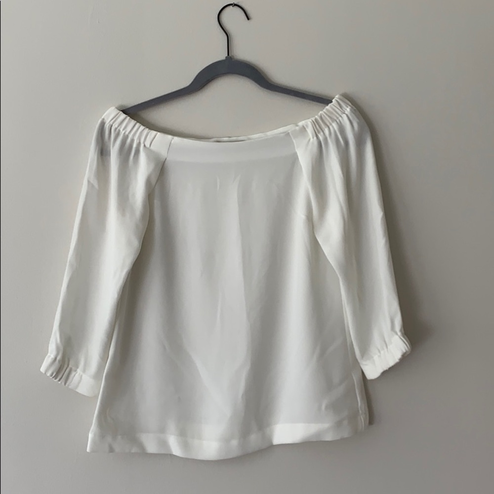 Off The Shoulder Cream Blouse - image 1